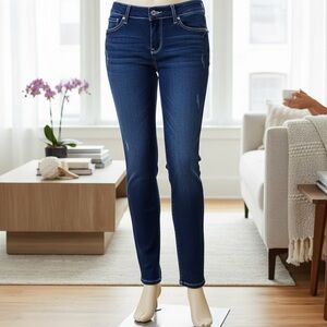 Vanity Midrise Dark Blue Skinny Leg Jeans